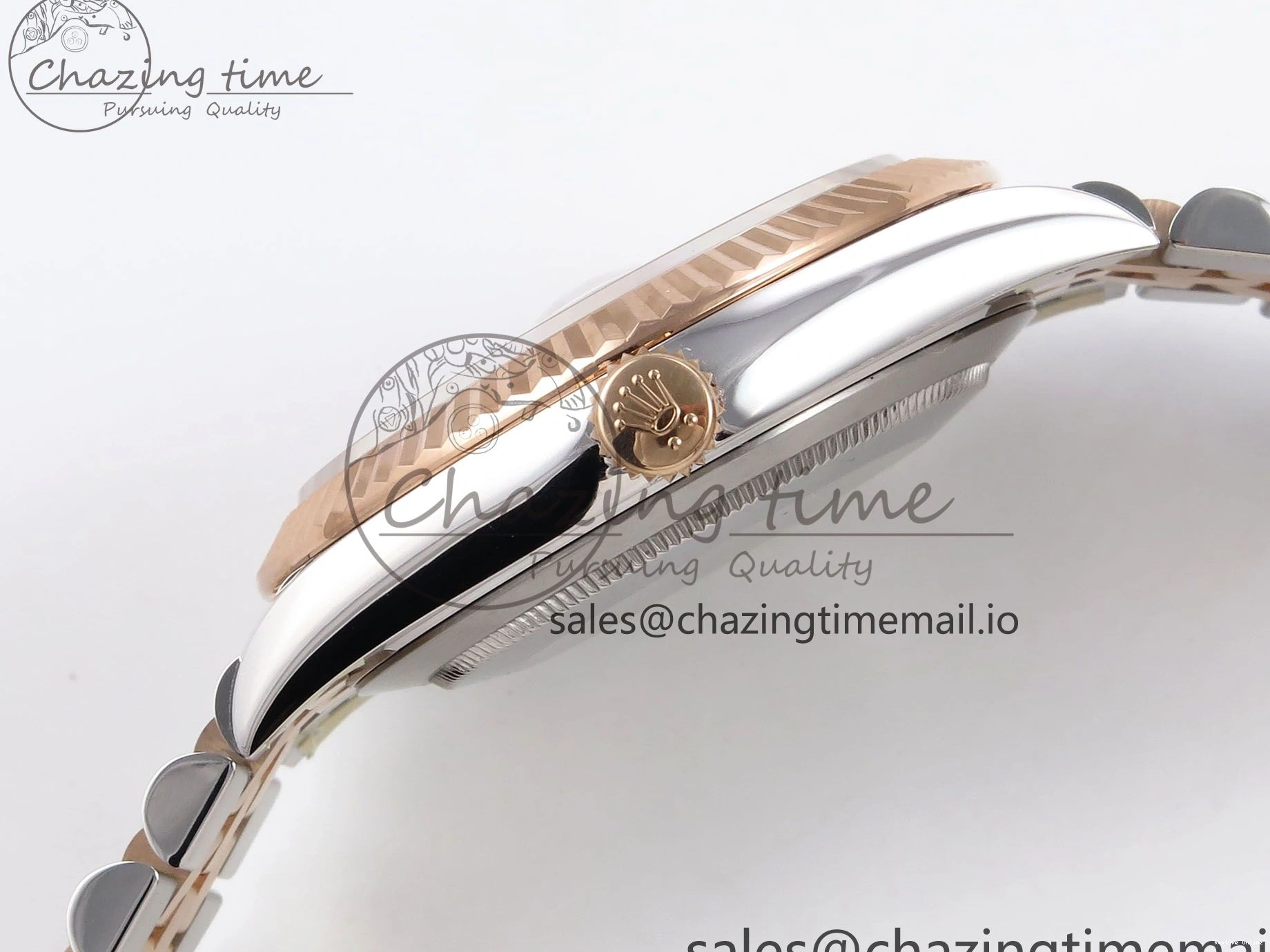 0130 DateJust 41 126331 ARF 1:1 Best Edition 904L Steel Brown Diamonds Dial on SS RG Jubilee Bracelet SH3235（Gain Weight） Thermal 1111